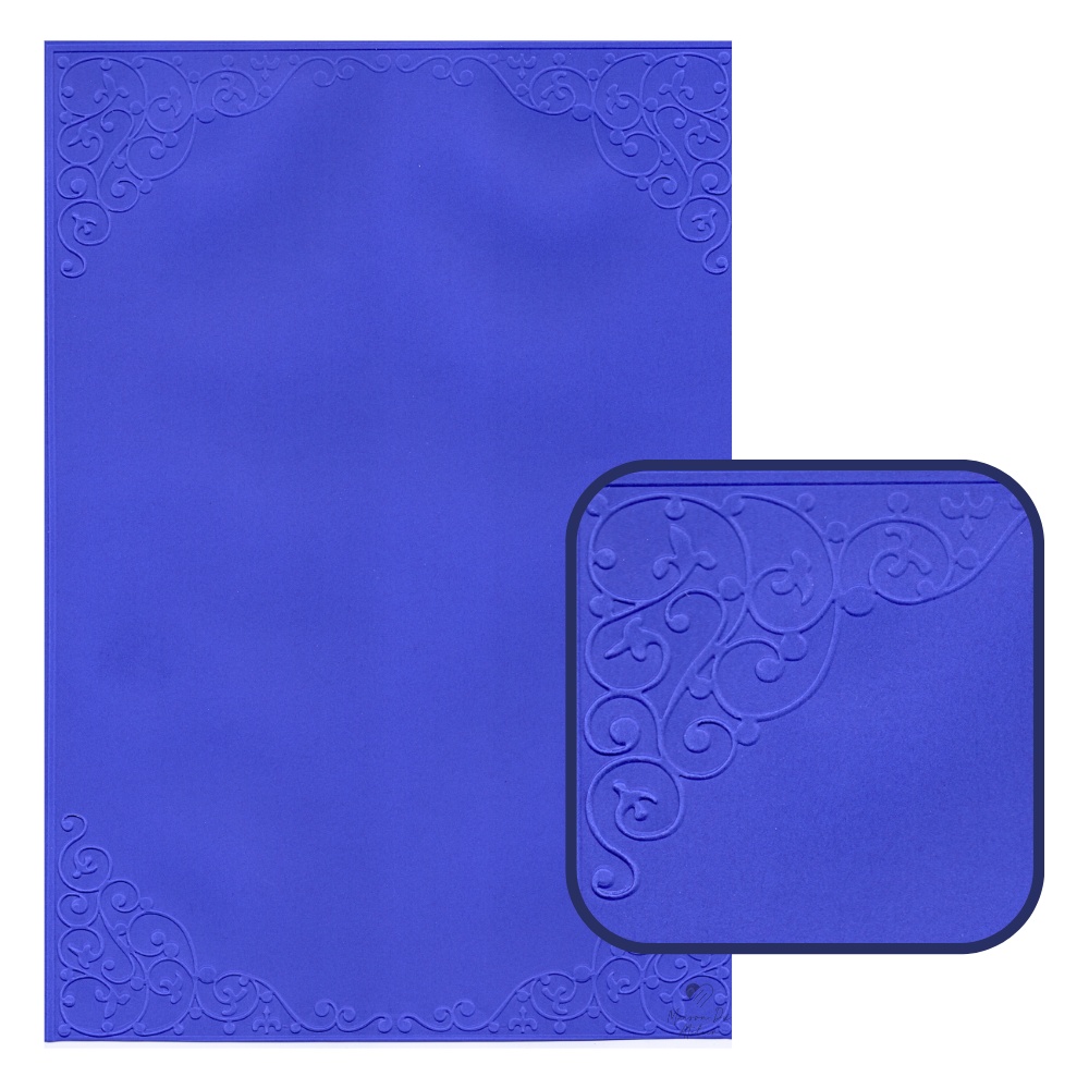 Placa de Textura Relevo Emboss Scrapbook A4 Moldura Arabesco | Shopee ...