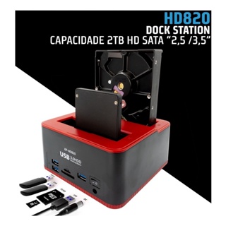 Dock Usb 3.0 Hd Sata Ssd Externo Hd Ide 2.5 3.5 Leitor Clone