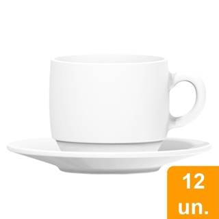 Conjunto de Xícaras Chá Nadir Opaline 240ml com Pires 12 Peças