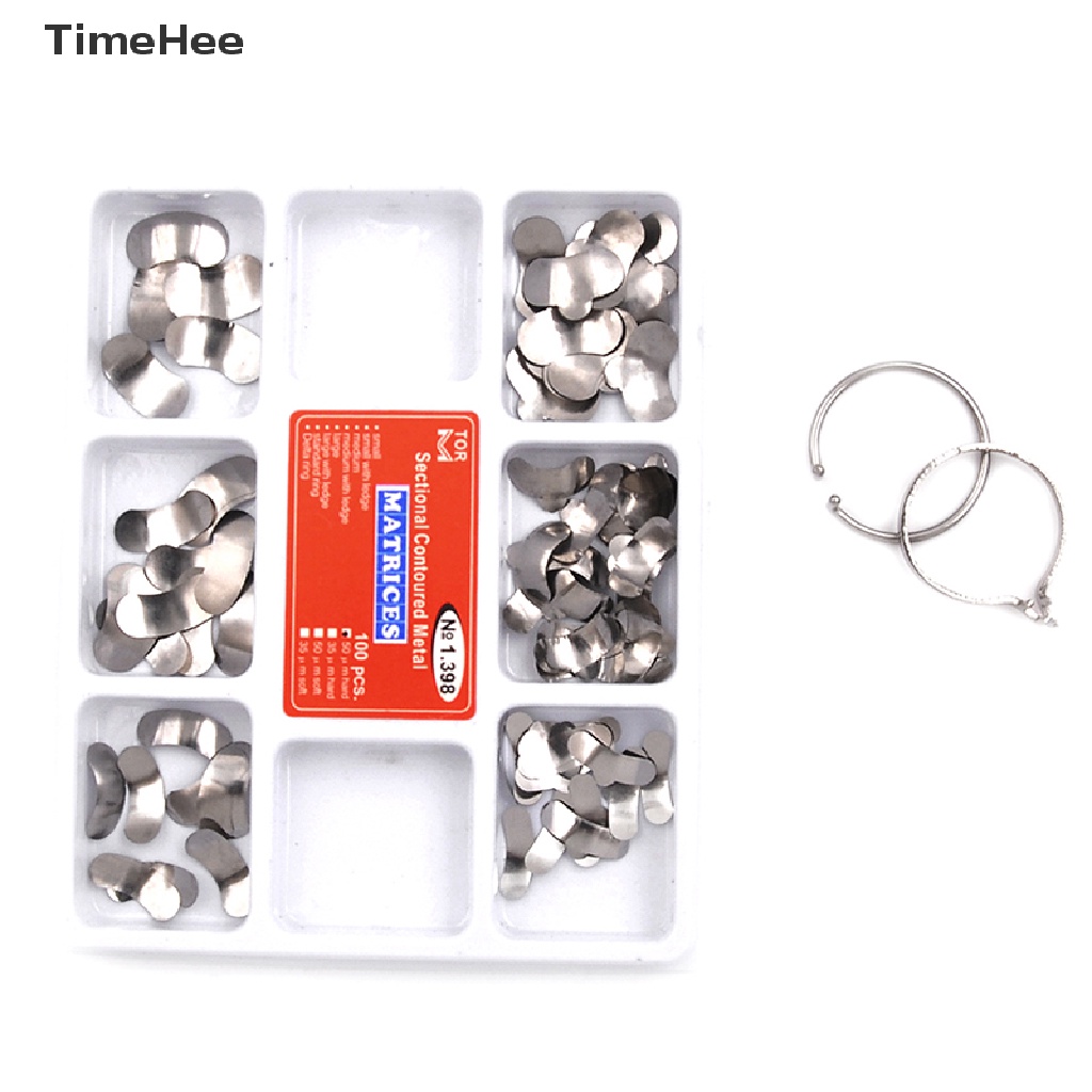 TimeHee 100pcs Matrizes Seccionais De Cunhas De Contorno De Matriz Dentária BR