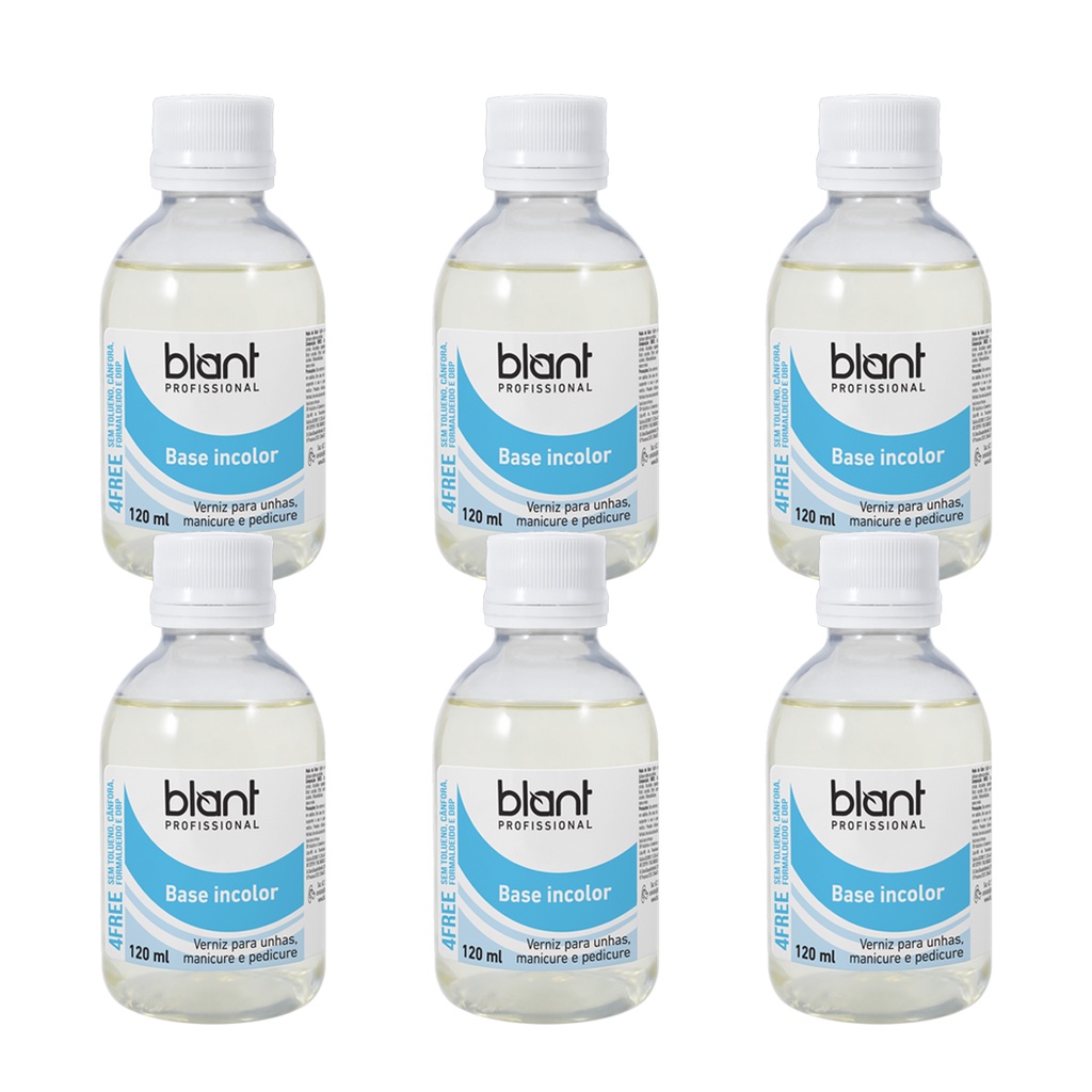 KIT 6 Bases Incolor Profissional 4Free 120ml - Blant