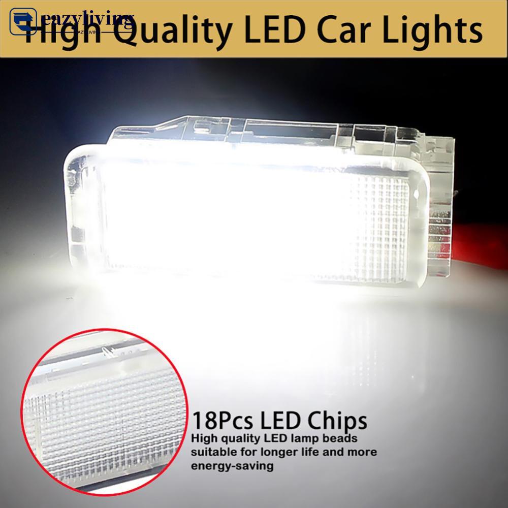 VINSTAR Kit Luci LED Per Vano Piedi: Compatibile Con Peugeot 3008/308/407/5008, 6000K Bianco