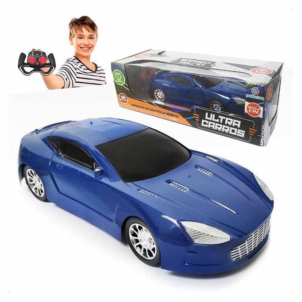 Kids R/c Rádio Controle Polícia Escala 1:12 Brinquedo Carro De Corrida  Velocidade Real Som Sirene