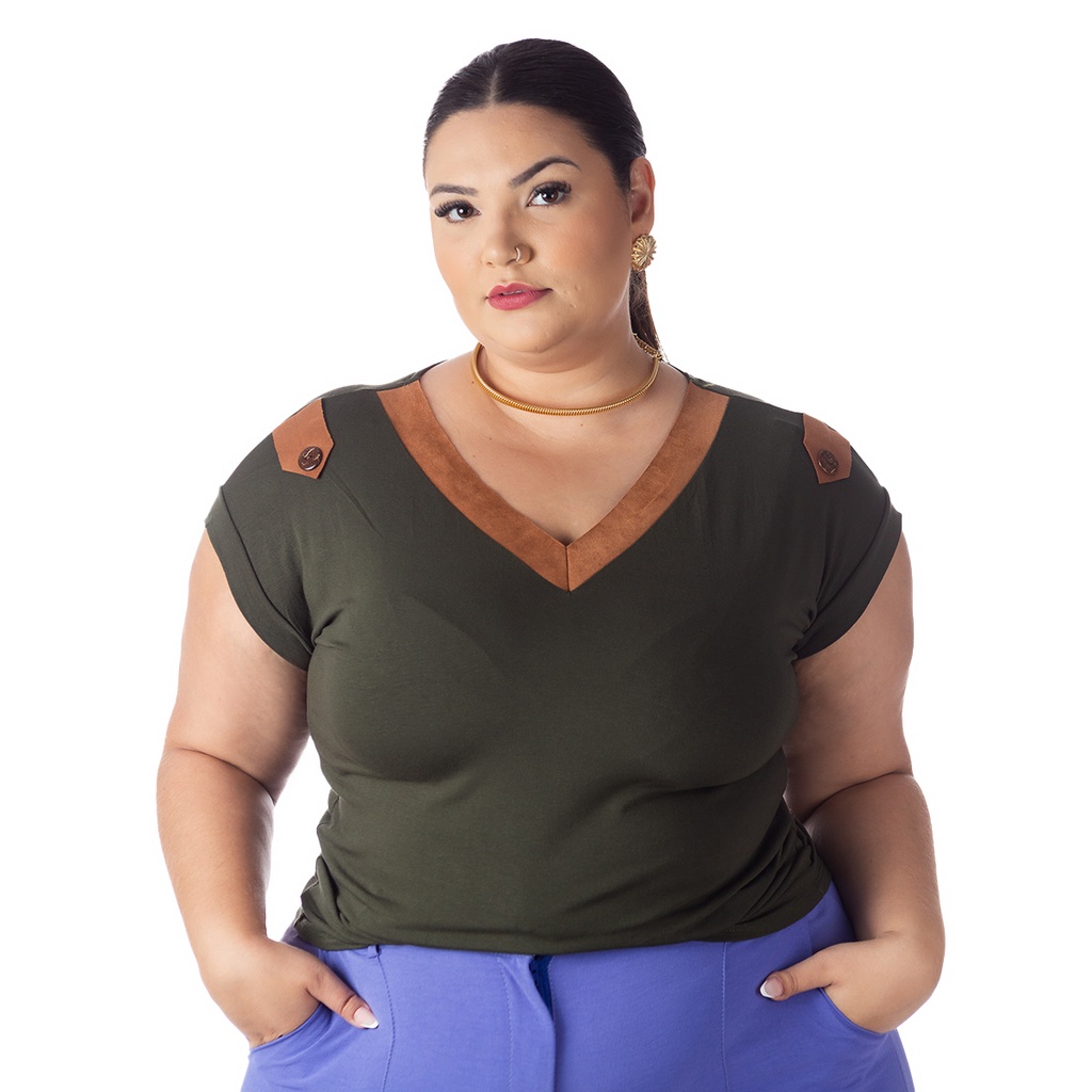 Camisetas femininas plus size 2024 baratas