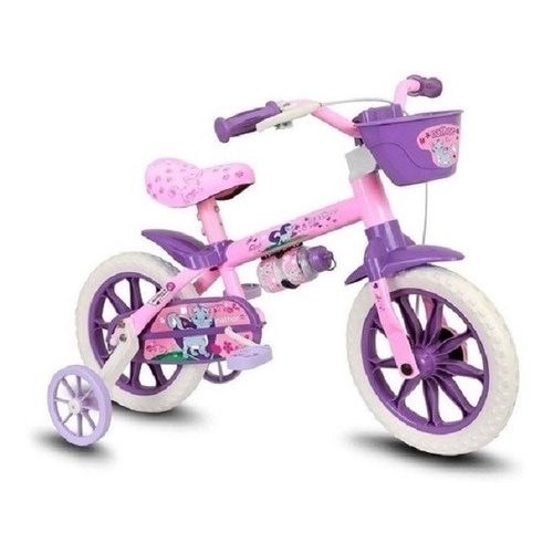 Bicicleta Infantil Nathor Aro 12 Menina Cat De 3 A 5 Anos