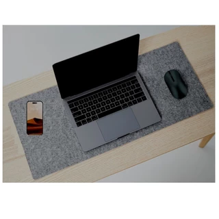 Mouse Pad 120x50 em feltro + mousepad couro + porta copos