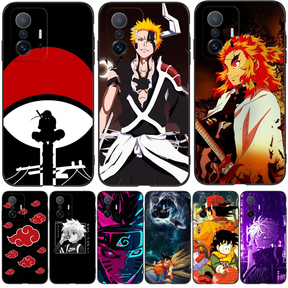 Estojo Para Xiaomi 11T 11T Pro Macio Capa Traseira Do Telefone De Silicone Xiaomi11T mi 11 T 11TPro Preto tpu Caçador De anime X Alvejante naruto