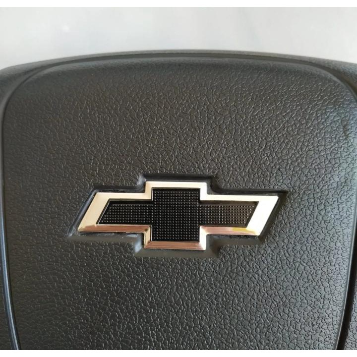 Emblema Para Volante Esportivo Chevrolet Gravata Preto