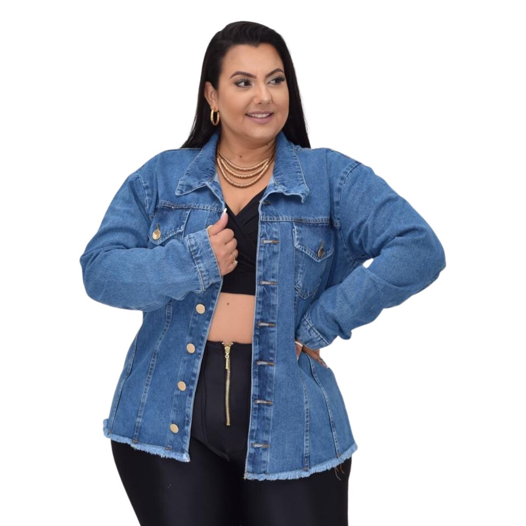 Max jaqueta store jeans plus size