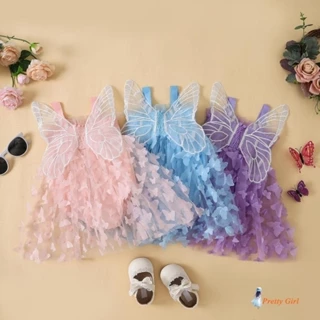 Mellifluous-Baby Girls Sleeveless Tulle Patchwork Em Linha A
