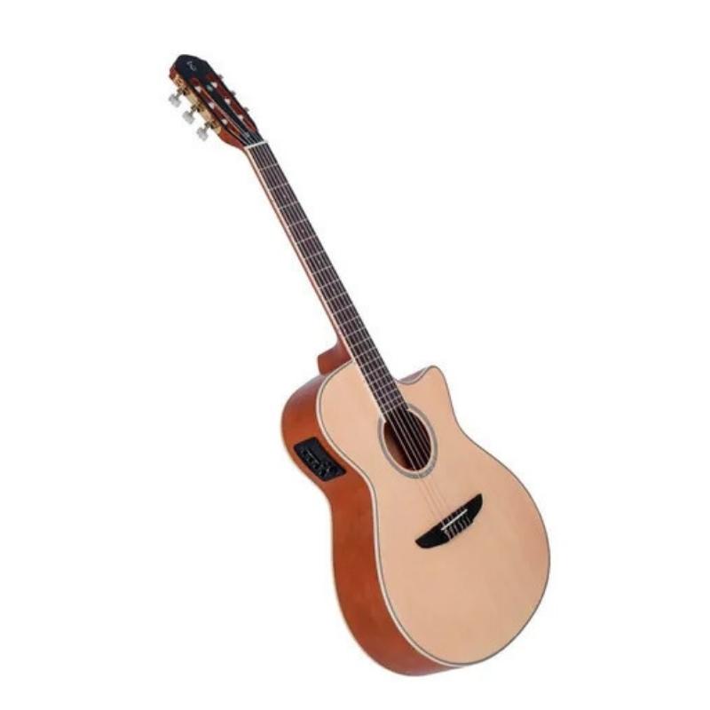 Violão Medium Jumbo Elétrico Aço Cutway com Afinador TW-29 NTS Natural Tagima