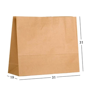 Saco de Papel Kraft SOS Delivery 31x19x31cm 50und