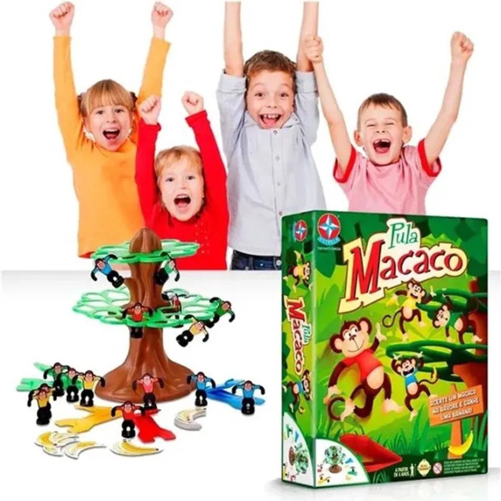 Brinquedo Jogo Ação Pula Macaco + Pinote Original Estrela em Promoção na  Americanas