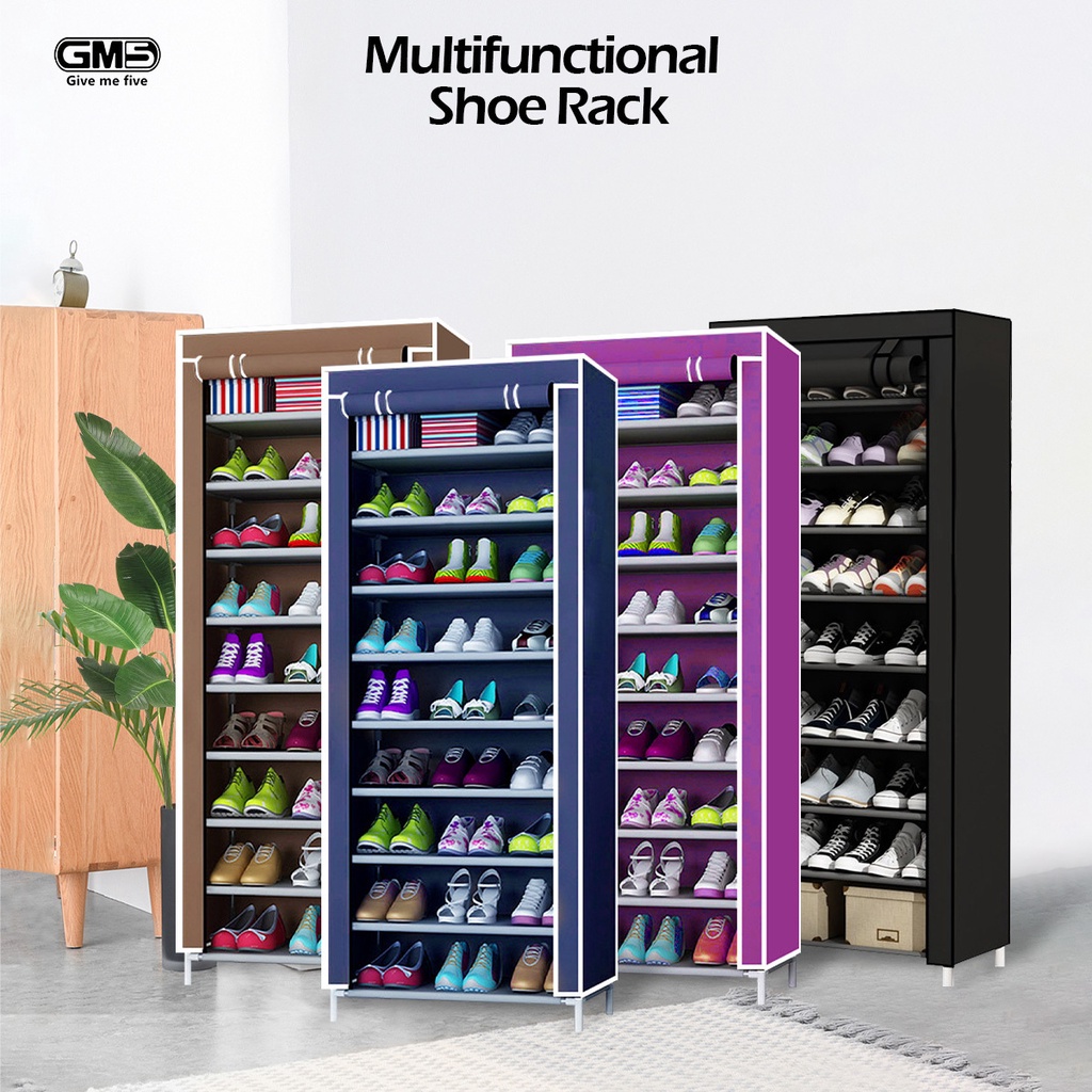 Multi-camada Dustproof simples sapato armário, DIY montado espaço-poupança prateleira, casa e dormitório armário de armazenamento, sapateira