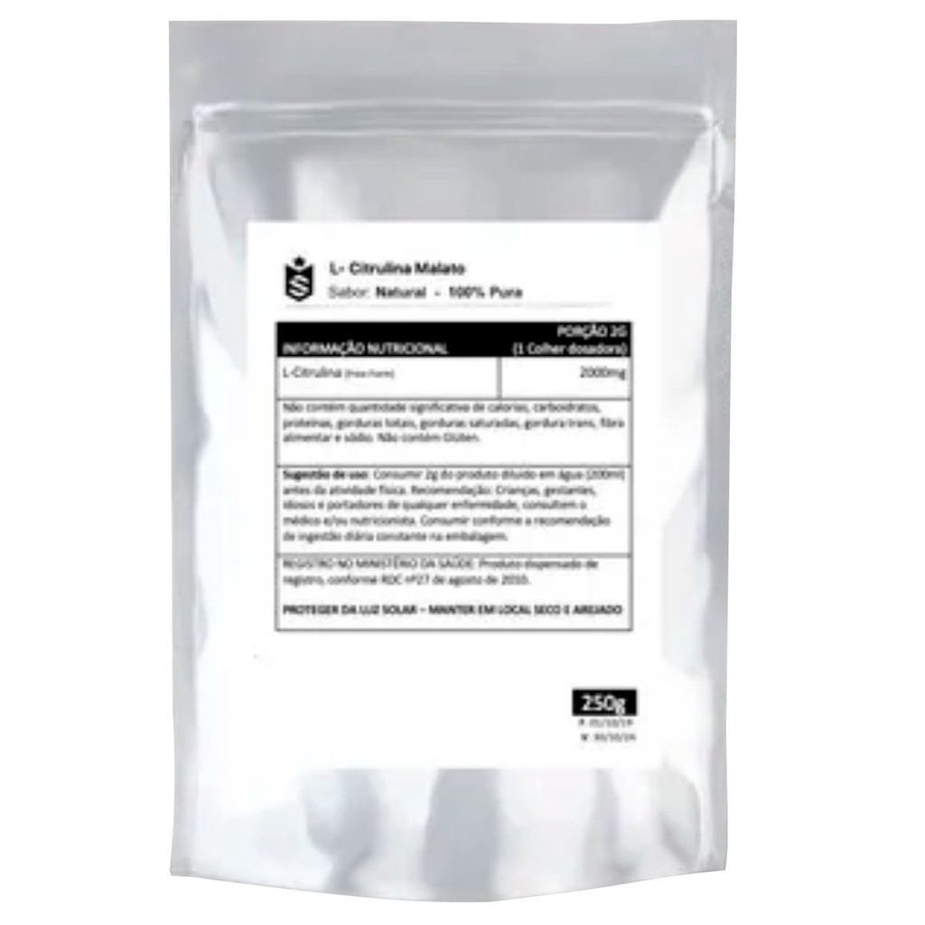 Citrulina Malato 250g - Importada - Soldiers Nutrition