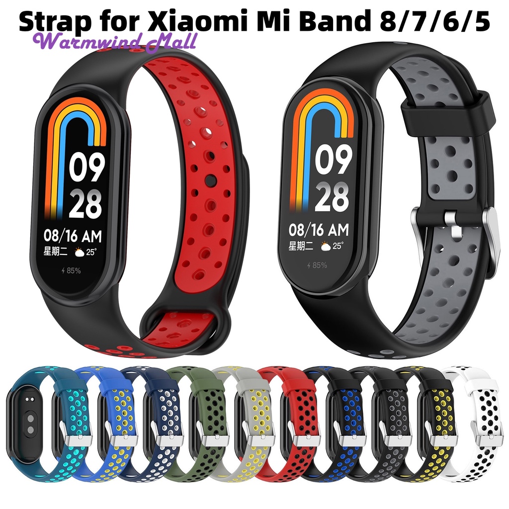 Pulseira Para Mi Band 8 Strap Acessórios De Esportiva De Silicone SmartWatch