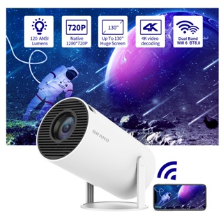GOOJODOQ Mini Projetor 4K FULL HD Android WiFi6 Protable