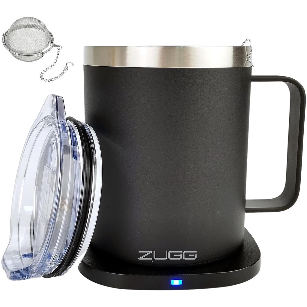Caneca Térmica Carregador Indução Preta 300ml - Zugg | Shopee Brasil
