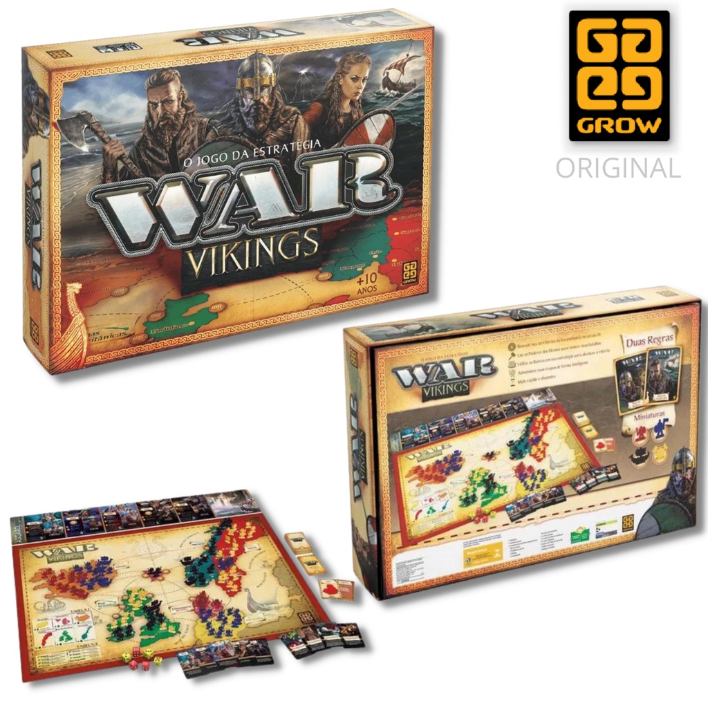 Jogo De Tabuleiro War Clássico Original Grow