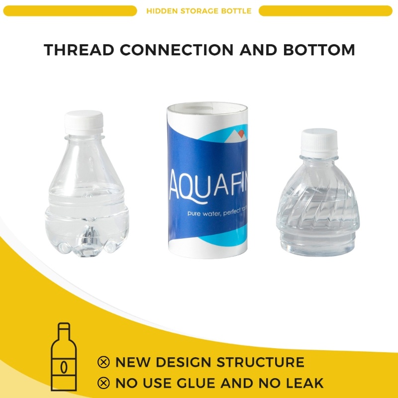 Blglg Garrafa Segura Desvio Caixa Dinheiro Do Compartimento Secreto Armazenamento Caixinha Oculta