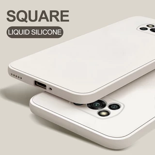 Poco X3 X3 X4 Pro 5G Capa Original Quadrada De Silicone Líquido Para Xiaomi X 3 F 4 Pocox3 NFC X3Pro F4 GT