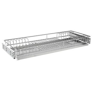 Escorredor De Pratos Deslizante Inox 57/67/77/87/97 x 7,5 x 27cm Mod 600/700/800/900/1000mm - GTB