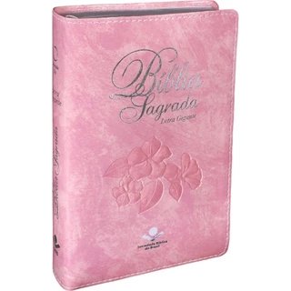 Bíblia Sagrada Feminina Letra Grande | Almeida Revista e Atualizada | Rosa Nobre com índice em Oferta na Shopee