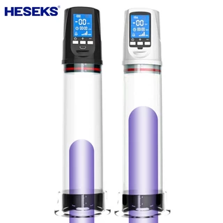 HESEKS Bomba Automática Para Pênis LCD Homens A Vácuo Masturbador Masculino Ampliação Do