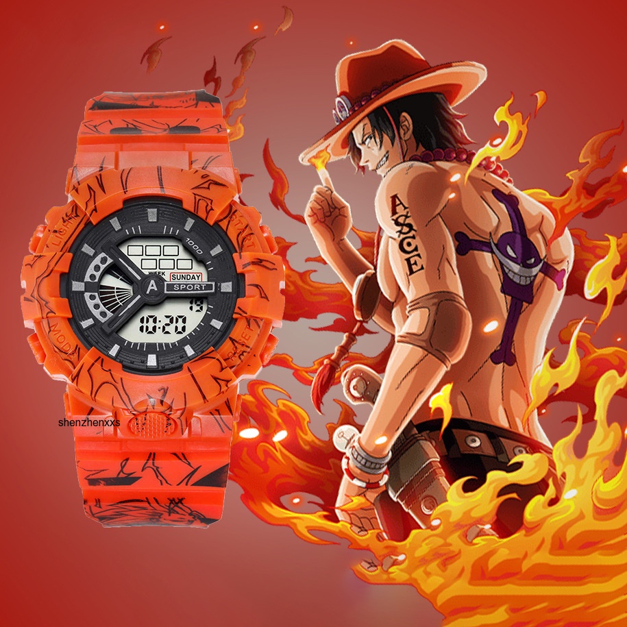 G shock Relógio Naruto Choque Uchiha Sasuke Dos Desenhos Animados Anime LED  Eletrônico Digital Watch Moda Lazer Sports À Prova D'água Presente  Periféricas