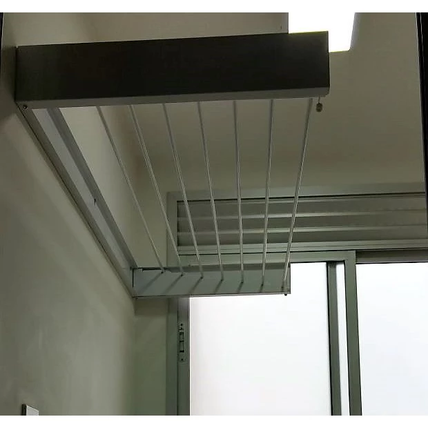 Varal Magico 4 Varetas Em Aluminio 50cm - Dobravel Branco — foto 2 de 4