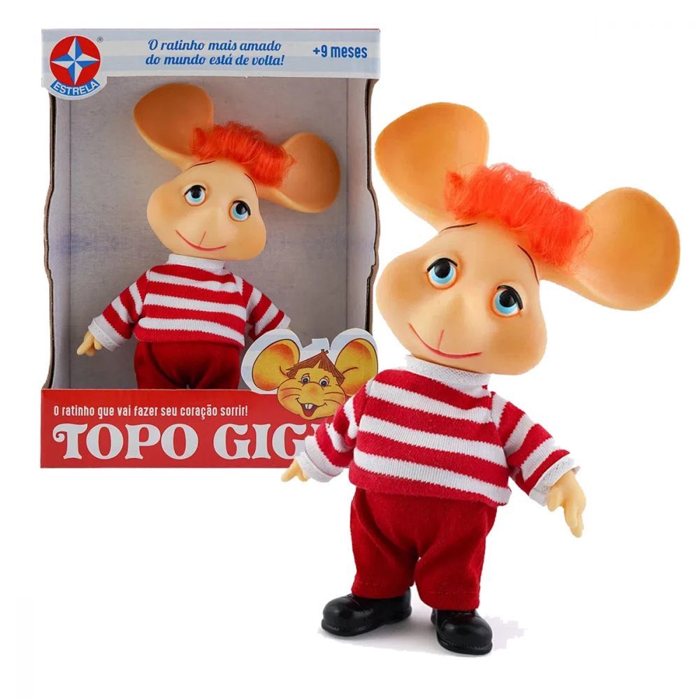 Boneco Topo Gigio Retro 20cm Edicao Especial Estrela Original | Shopee ...