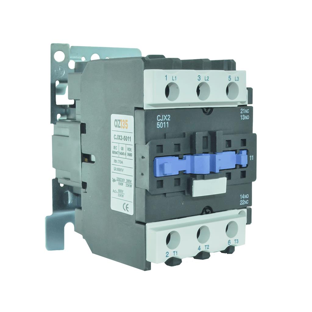 Chave Contatora Tripolar 50a Lc1-d5011m7 3p + Aux Nf+na 220v | Shopee ...