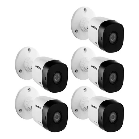 5 Cameras Bullet Infra 20mts 2mp Full Hd Vhl 1220b Intelbras