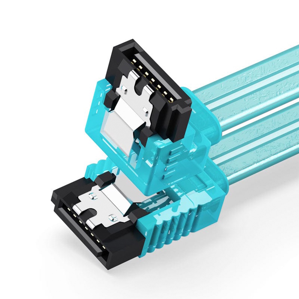 Cabo Dados Sata 3 90° L 6Gbps HD SSD Gravador 50cm Vention