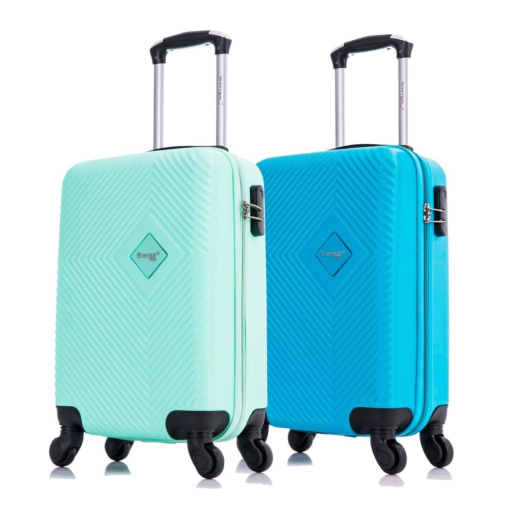 Kit Malas de Viagem Bordo 2 peças Verde e Azul Zug Swiss Move