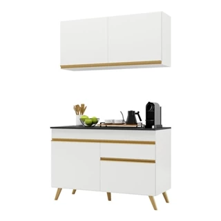 Armário de Cozinha Compacta 120cm Veneza Multimóveis V3687