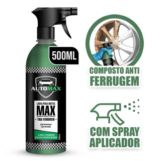 Tira Ferrugem Automotivo Automax Remove Ferrugens de Corrente e Peças 500ml