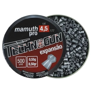 Lata de Technogun Mamuth Pro Expansão 8,50gr 500un. 4.5mm