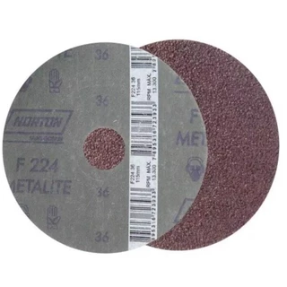 Disco De Lixa 4.1/2 POL Grão 36 Fibra NORTON em Oferta na Shopee