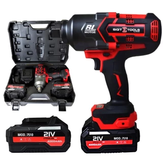 Chave de Impacto 21v 3/4 POL com 2 Baterias 4000mAh SGT-7510 em Oferta na Shopee