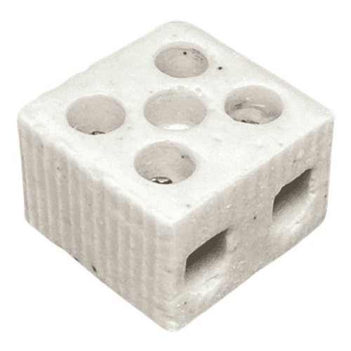 Conector Porcelana para Chuveiro Bipolar 16mm Conector Elétrico Louça Cerâmica emenda de Cabos e Fios de 30a, 50a, 68a