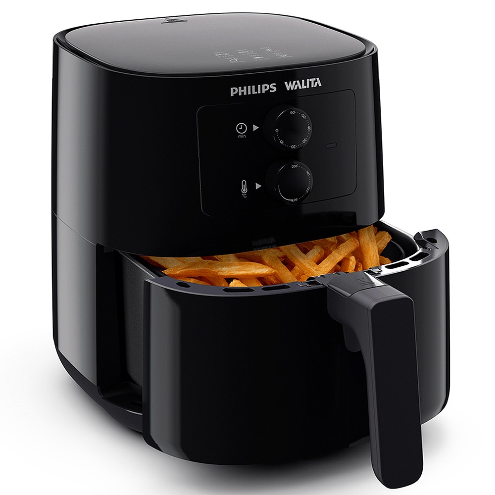 Fritadeira Elétrica Air Fryer Philips Walita Série 3000 sem Óleo 4,1L 220V 1400W Preta