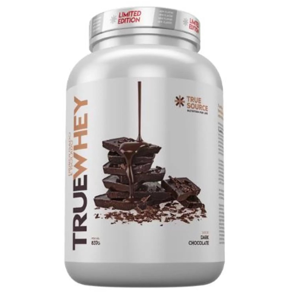 WHEY HIDROLISADO E ISOLADO TRUE WHEY (837G) TRUE SOURCE – DARK CHOCOLATE