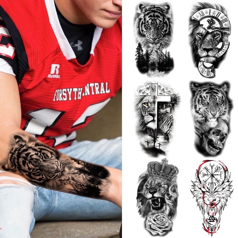 Tatuagem Temporária Tattoo Fake a Prova D'água Unisex Realistas 3D Festa Social Verão Praia Masculino Feminina Realismo Falsa Mão Antebraço Braço Peito Costas Ombro Pescoço Nuca Coxa Canela Panturrilh