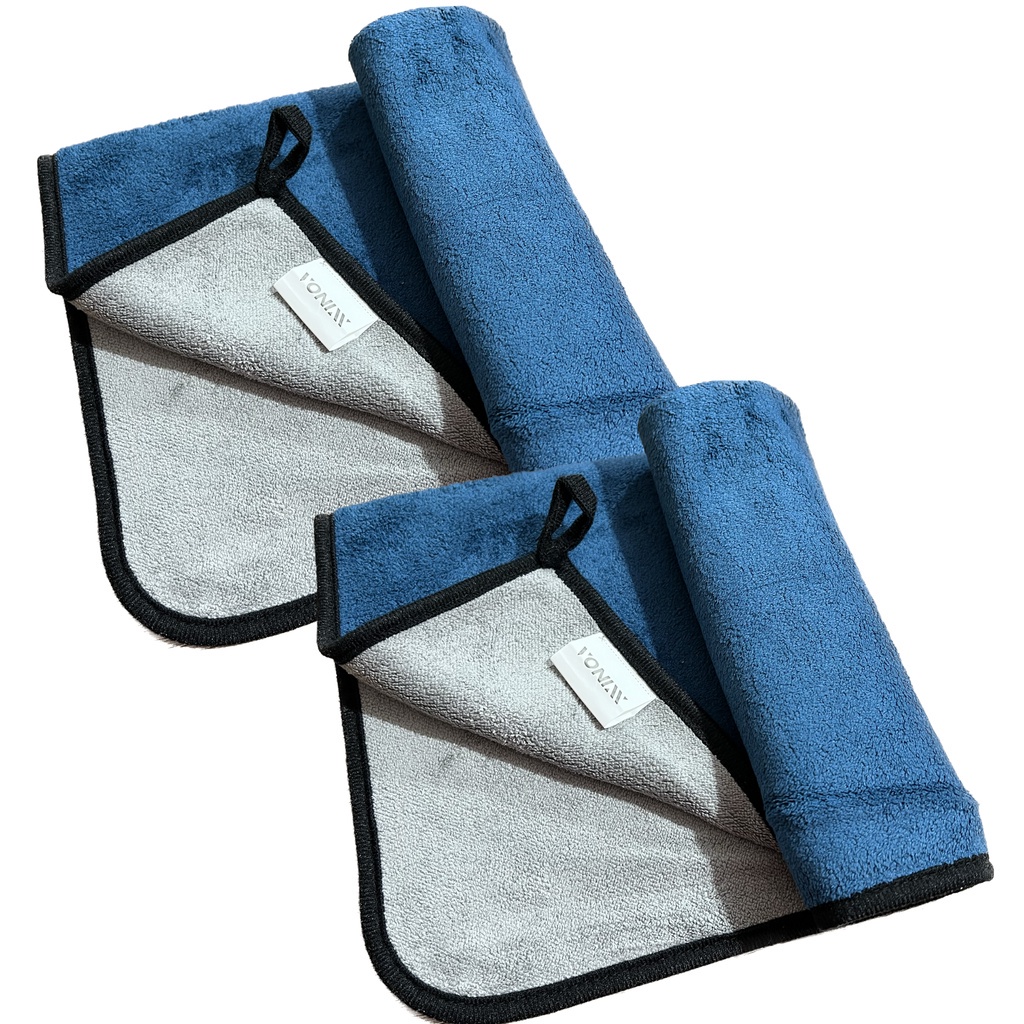 2 Toalhas de Microfibra Dupla Face Vonixx Kit