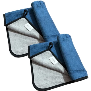 2 Toalhas de Microfibra Dupla Face Vonixx Kit