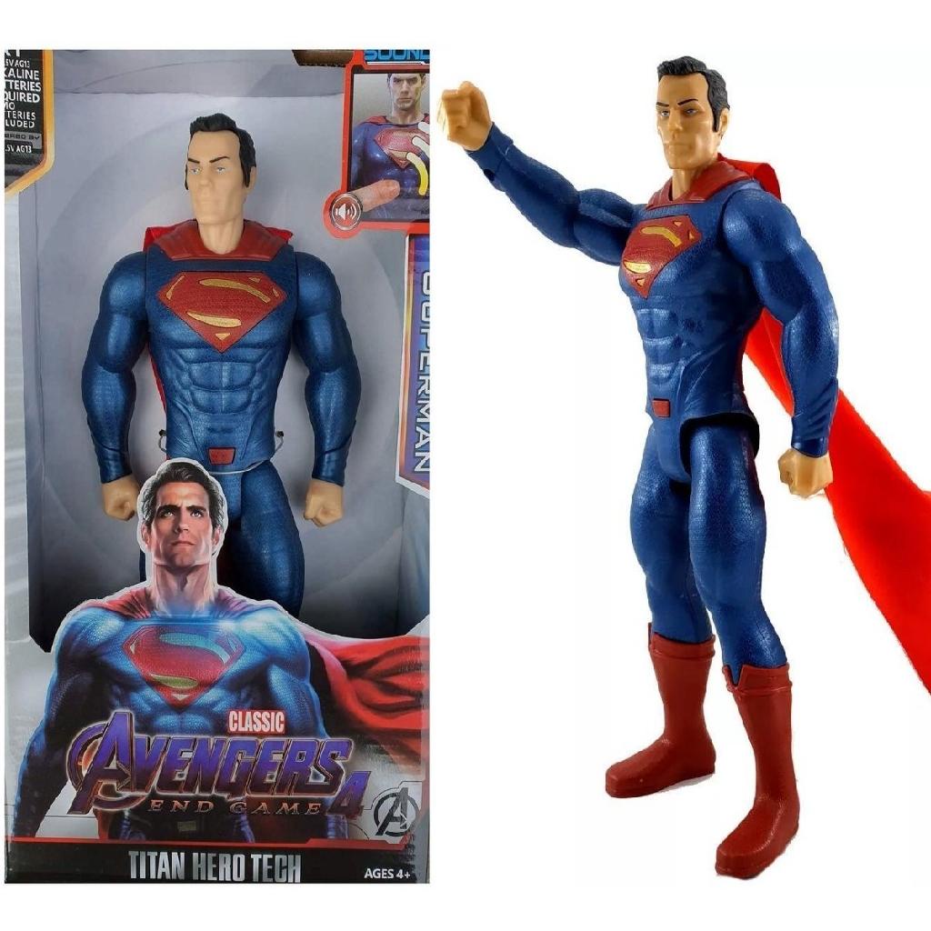 Bonecos superman Articulado DC Avengers 30cm Com Som E Luz | Shopee Brasil