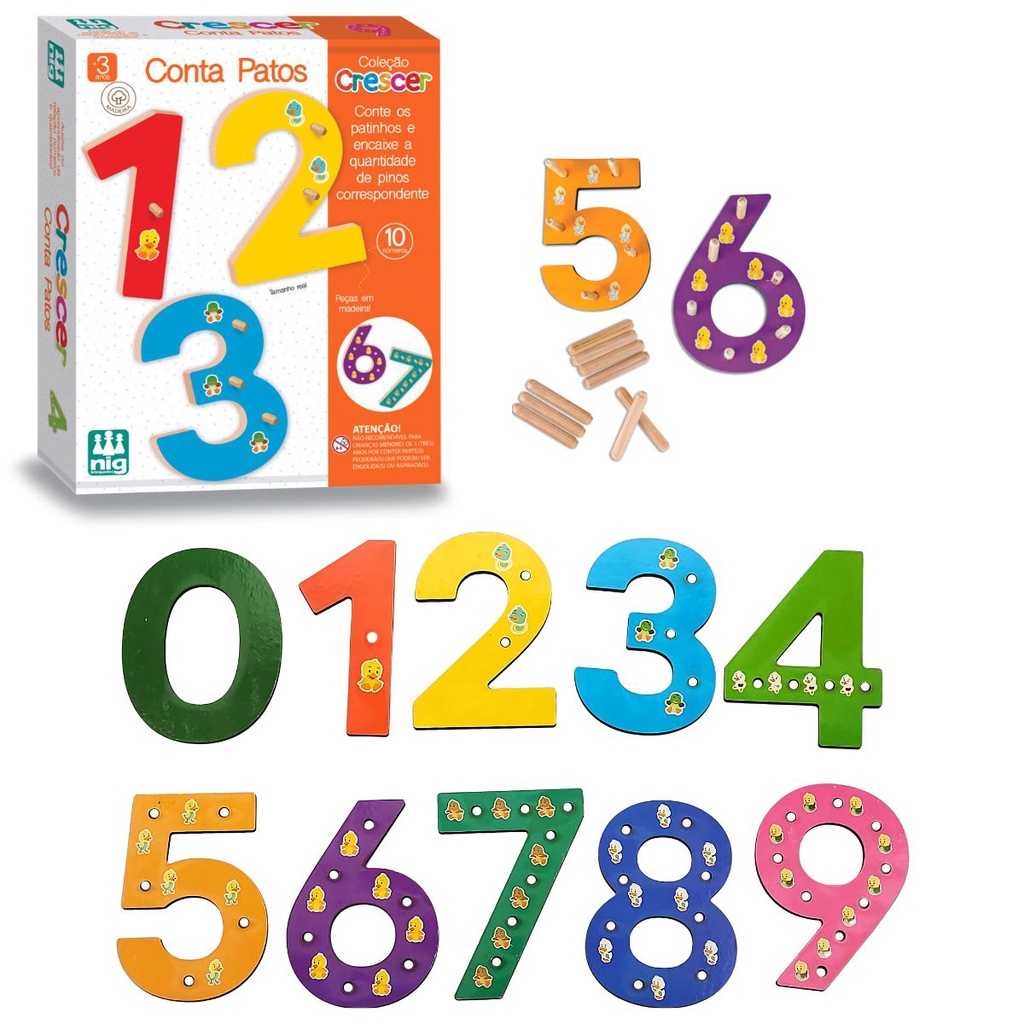 Jogo Educativo de Matemática Dominó de Quantidade e Números - Bambinno -  Brinquedos Educativos e Materiais Pedagógicos