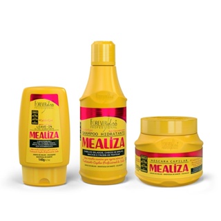 Kit Shampoo, Máscara e Leave-in MeAliza Forever Liss