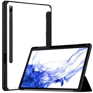 Capa Acrílico com Suporte Coloca Caneta Compativel Samsung Tablet TAB S7 FE / S8 PLUS /S7 PLUS T735N T970